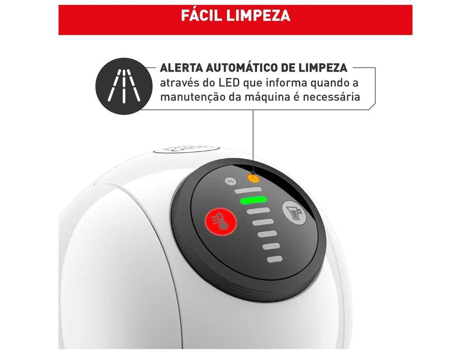 Cafeteira Elétrica Arno Nescafé Dolce Gusto Genio S Basic DGS1 Branca - 5