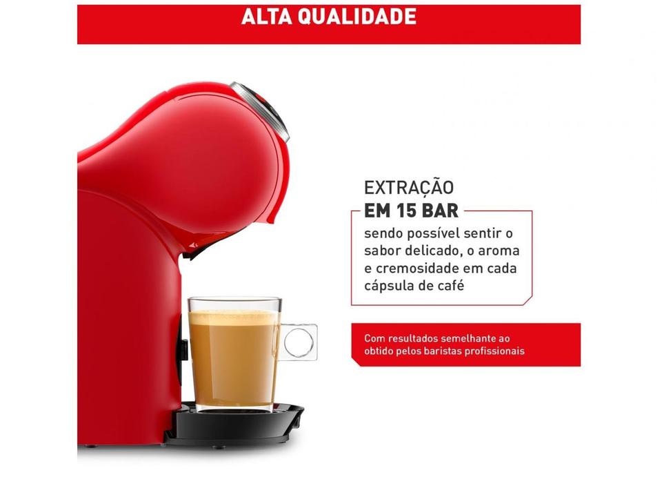 Cafeteira Elétrica Arno Nescafe Dolce Gusto Genio S Plus DGS3 Vermelha - 4