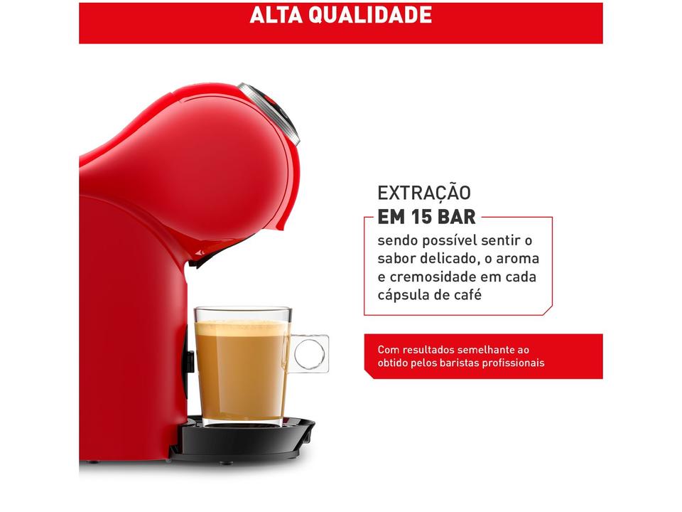 Cafeteira Elétrica Arno Nescafe Dolce Gusto Genio S Plus DGS3 Vermelha - 4