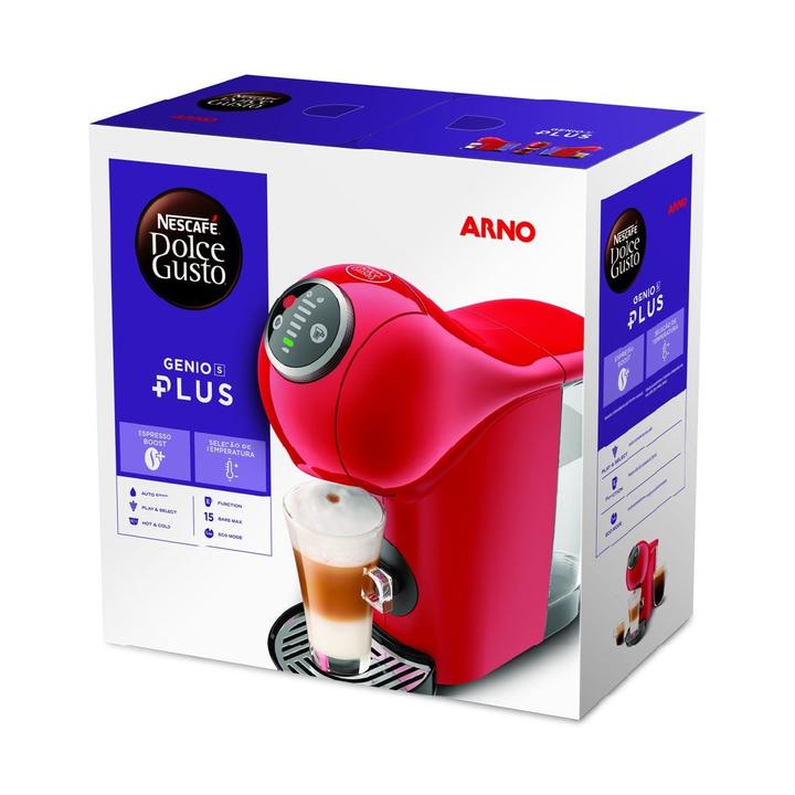 Cafeteira Elétrica Arno Nescafe Dolce Gusto Genio S Plus DGS3 Vermelha - 8