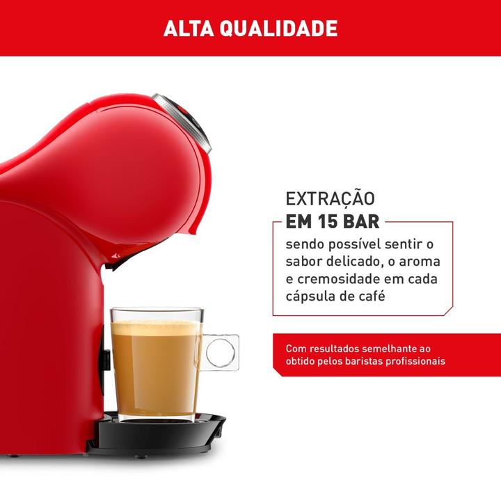 Cafeteira Elétrica Arno Nescafe Dolce Gusto Genio S Plus DGS3 Vermelha - 4