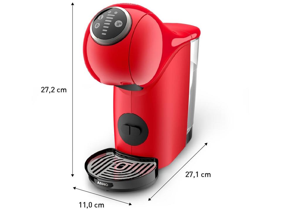 Cafeteira Elétrica Arno Nescafe Dolce Gusto Genio S Plus DGS3 Vermelha - 7
