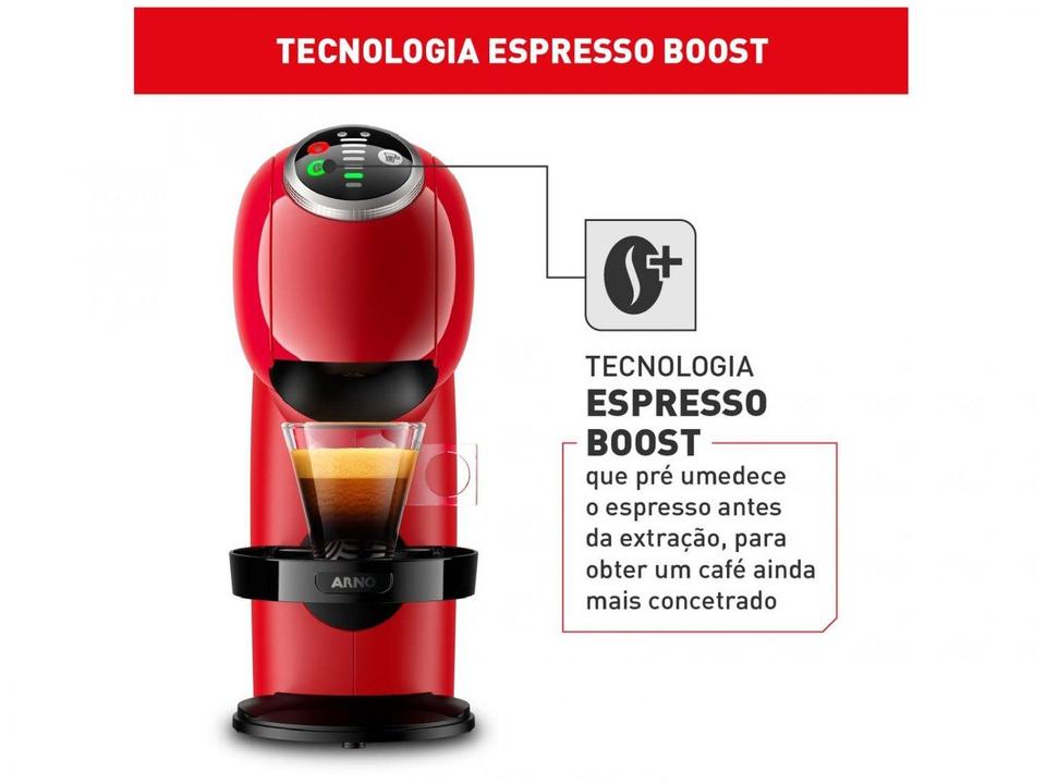 Cafeteira Elétrica Arno Nescafe Dolce Gusto Genio S Plus DGS3 Vermelha - 6