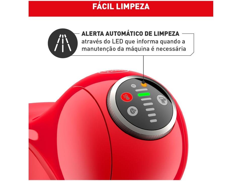 Cafeteira Elétrica Arno Nescafe Dolce Gusto Genio S Plus DGS3 Vermelha - 5