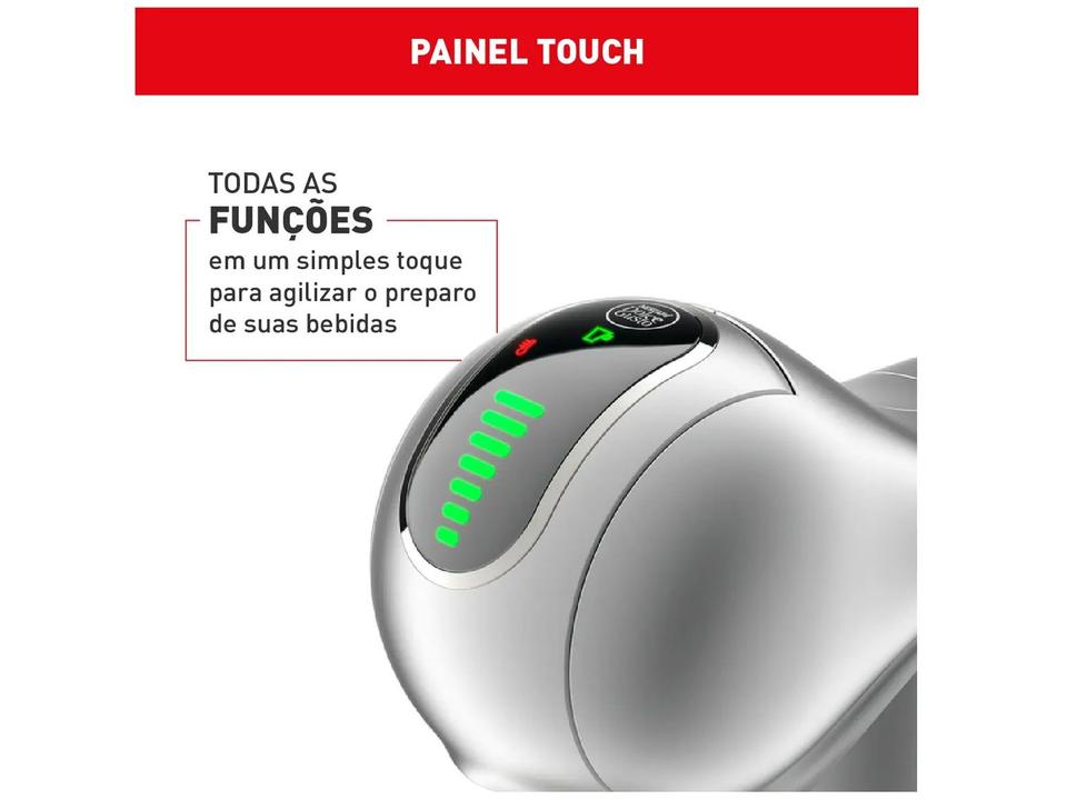 Cafeteira Elétrica Arno Nescafé Dolce Gusto Genio S Touch DGS4 Cinza - 7