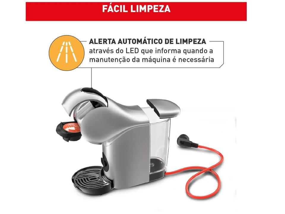 Cafeteira Elétrica Arno Nescafé Dolce Gusto Genio S Touch DGS4 Cinza - 5