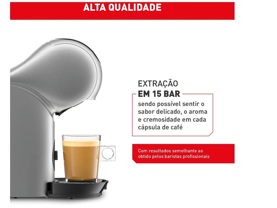 Cafeteira Elétrica Arno Nescafé Dolce Gusto Genio S Touch DGS4 Cinza - 4