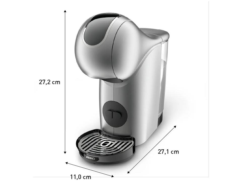Cafeteira Elétrica Arno Nescafé Dolce Gusto Genio S Touch DGS4 Cinza - 10