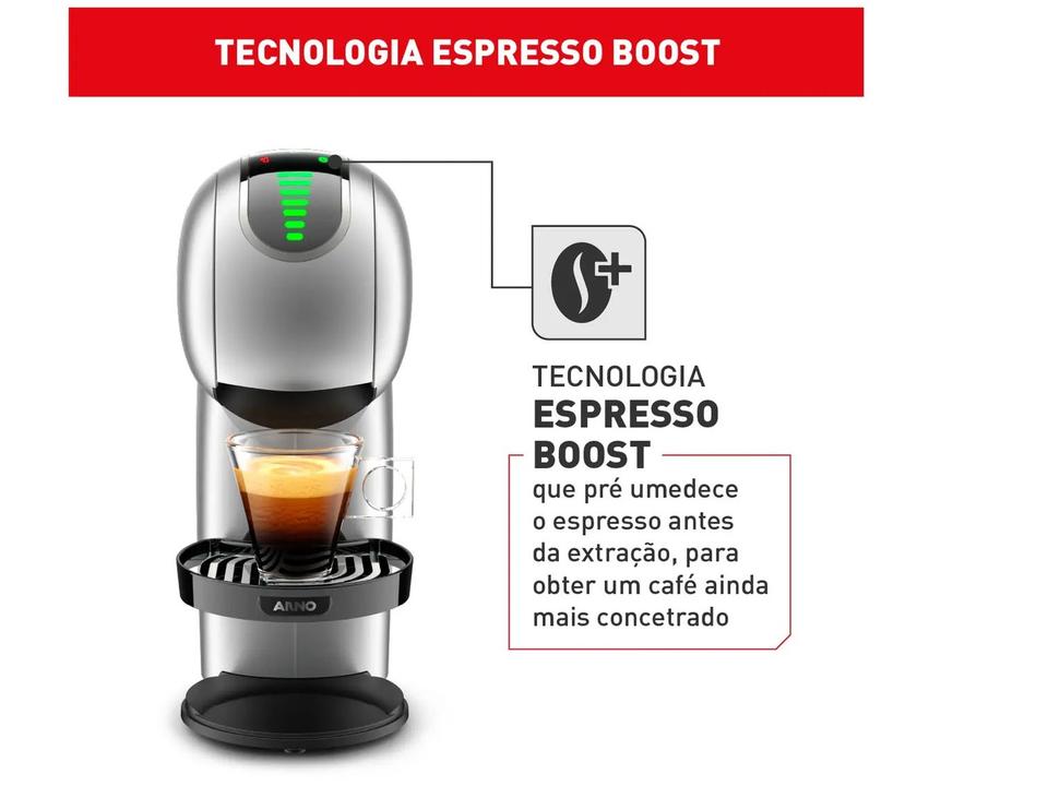 Cafeteira Elétrica Arno Nescafé Dolce Gusto Genio S Touch DGS4 Cinza - 6