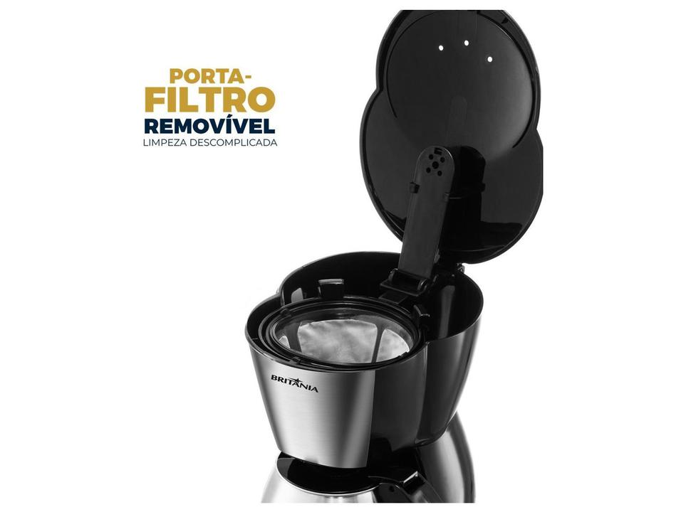 Cafeteira Elétrica Britânia BCF19B Inox 18 Xícaras Preto - 2
