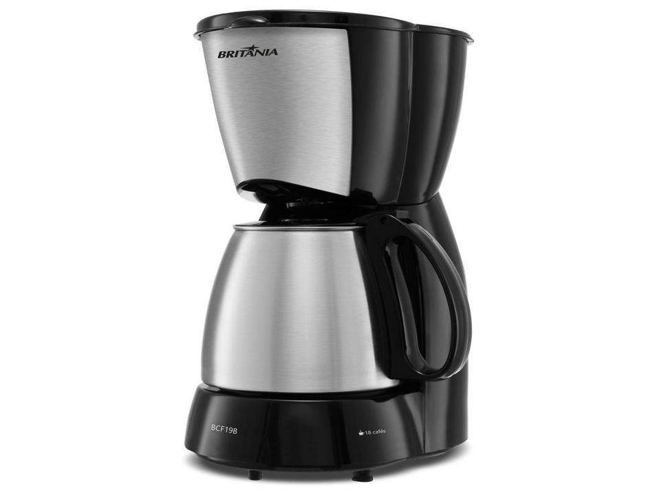 Cafeteira Elétrica Britânia BCF19B Inox 18 Xícaras Preto - 6