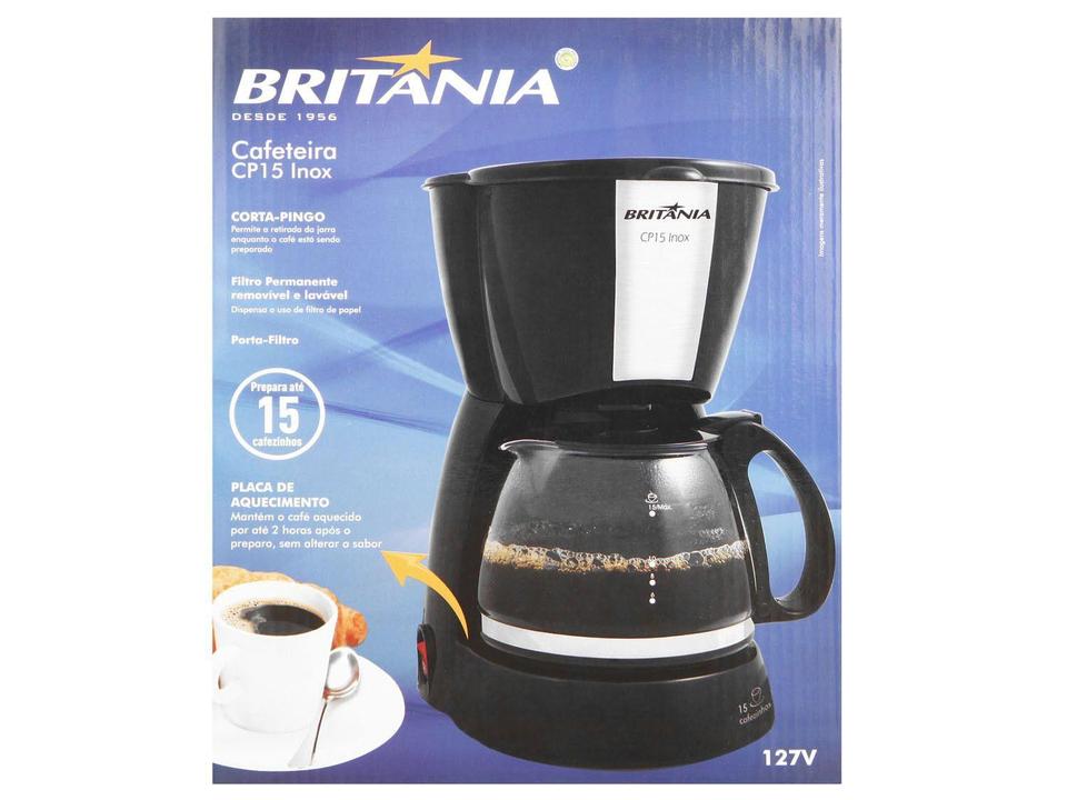 Cafeteira Elétrica Britânia CP15 15 Cafés Preto - 110 V - 14