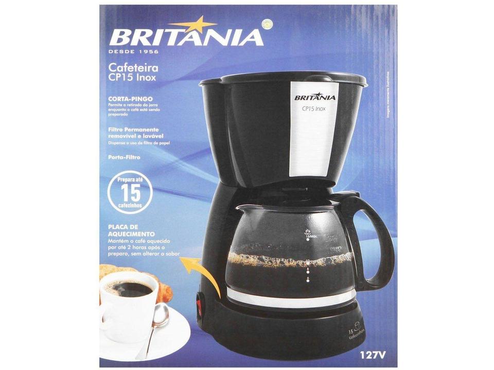 Cafeteira Elétrica Britânia CP15 15 Cafés Preto - 15