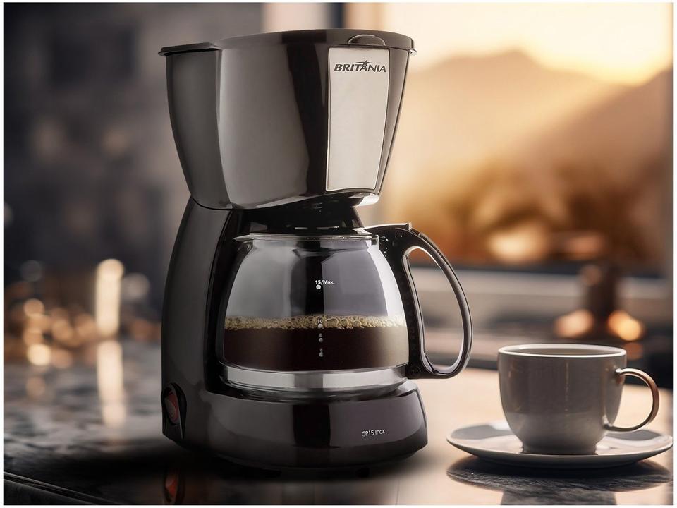 Cafeteira Elétrica Britânia CP15 15 Cafés Preto - 2