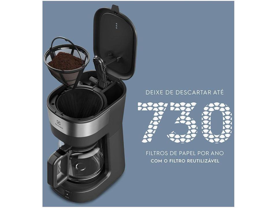 Cafeteira Elétrica Electrolux 30 Xícaras Experience Programável com Timer Preto ECM25 - 6