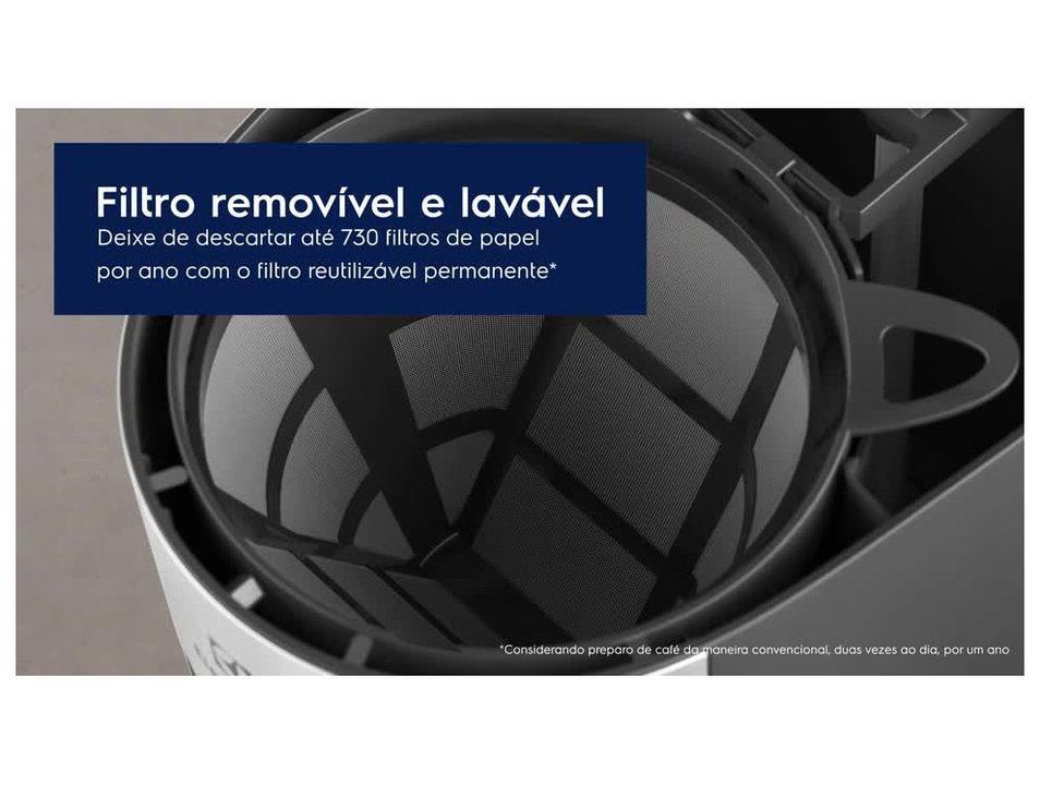 Cafeteira Elétrica Electrolux Efficient ECM22  Jarra Inox 30 Xícaras Preta 4911AOBR405 - 3