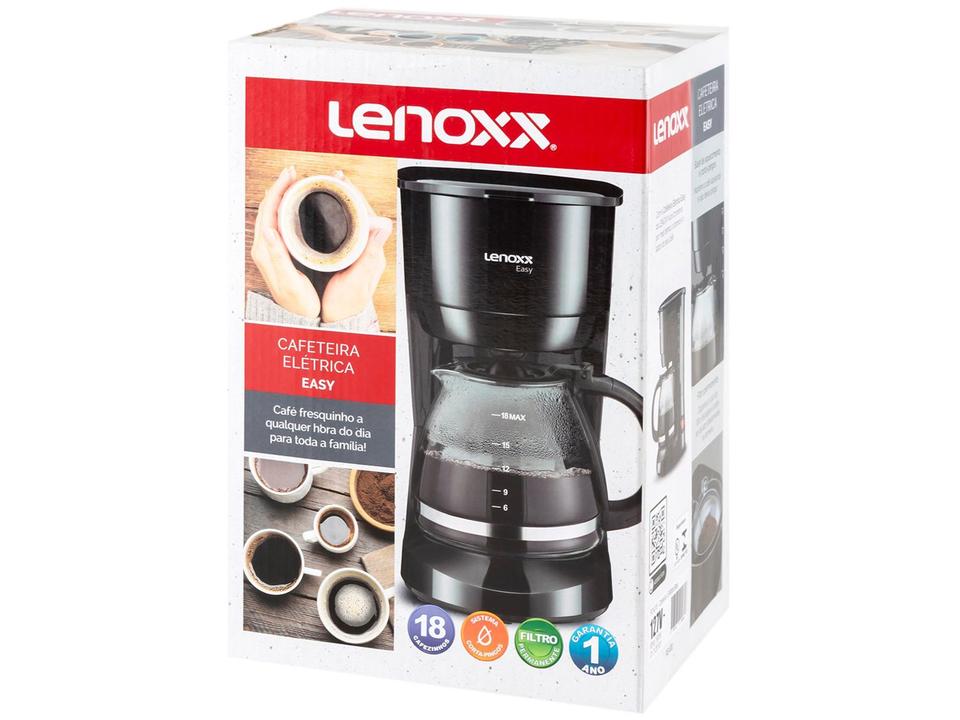 Cafeteira Elétrica Lenoxx Easy PCA018 18 Cafés - 12