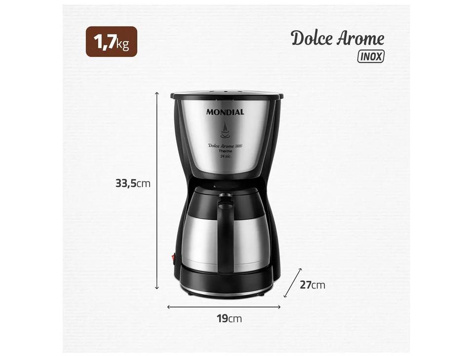 Cafeteira Elétrica Mondial Dolce Aroma Thermo - 6
