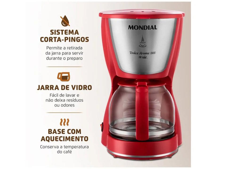 Cafeteira Elétrica Mondial Dolce Arome 18 Cafés - 2