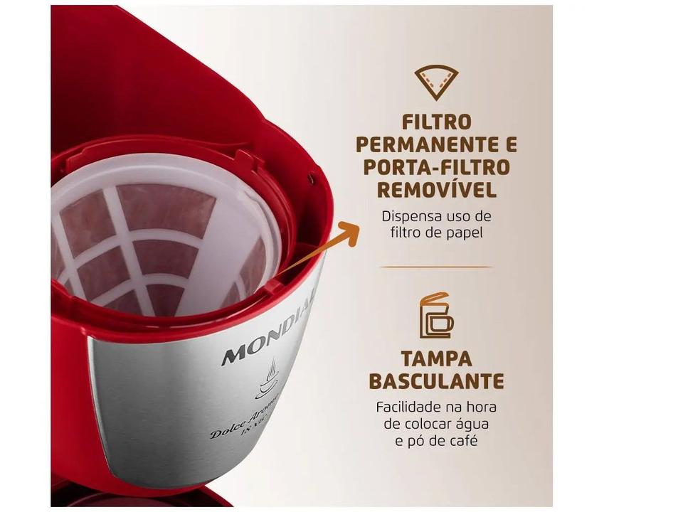 Cafeteira Elétrica Mondial Dolce Arome 18 Cafés - 3
