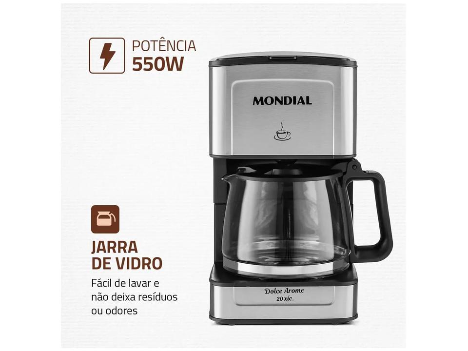 Cafeteira Elétrica Mondial Dolce Arome 20 Cafés - 2