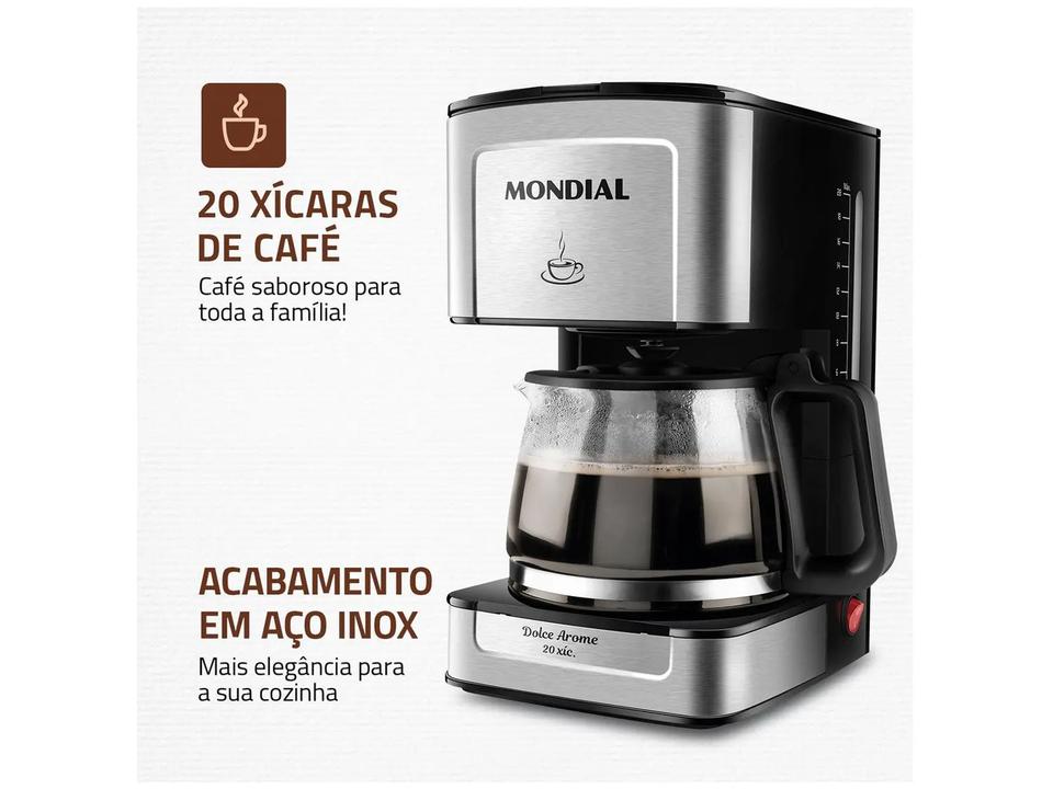 Cafeteira Elétrica Mondial Dolce Arome 20 Cafés - 1