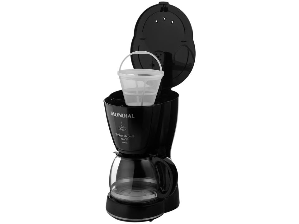 Cafeteira Elétrica Mondial Dolce Arome Black C-30-18X-FB 18 Cafés Preta - 8