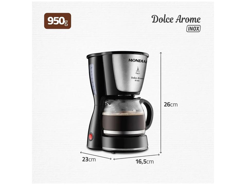 Cafeteira Elétrica Mondial Dolce Arome C-30-18X - 16