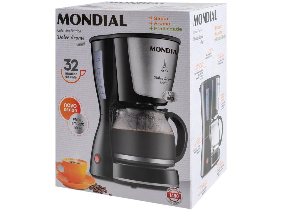 Cafeteira Elétrica Mondial Dolce Arome C-32-32X 32 Cafés Preto e Inox - 18