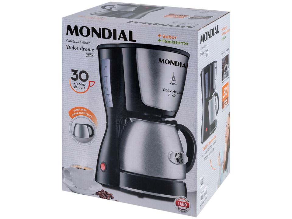 Cafeteira Elétrica Mondial Dolce Arome C-37JI-30X Jarra Inox - 16
