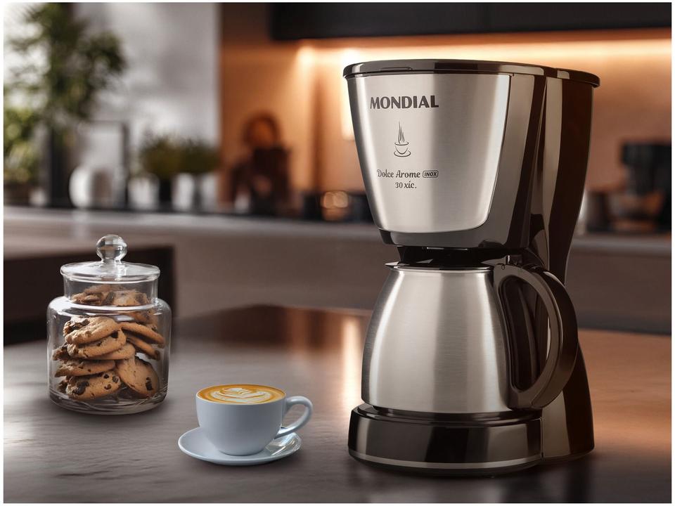 Cafeteira Elétrica Mondial Dolce Arome C-37JI-30X Jarra Inox - 6