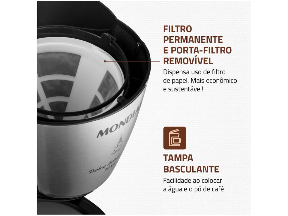 Cafeteira Elétrica Mondial Dolce Arome C-37JI-30X Jarra Inox - 3