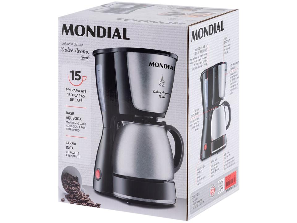 Cafeteira Elétrica Mondial Dolce Arome Jarra Inox - 15
