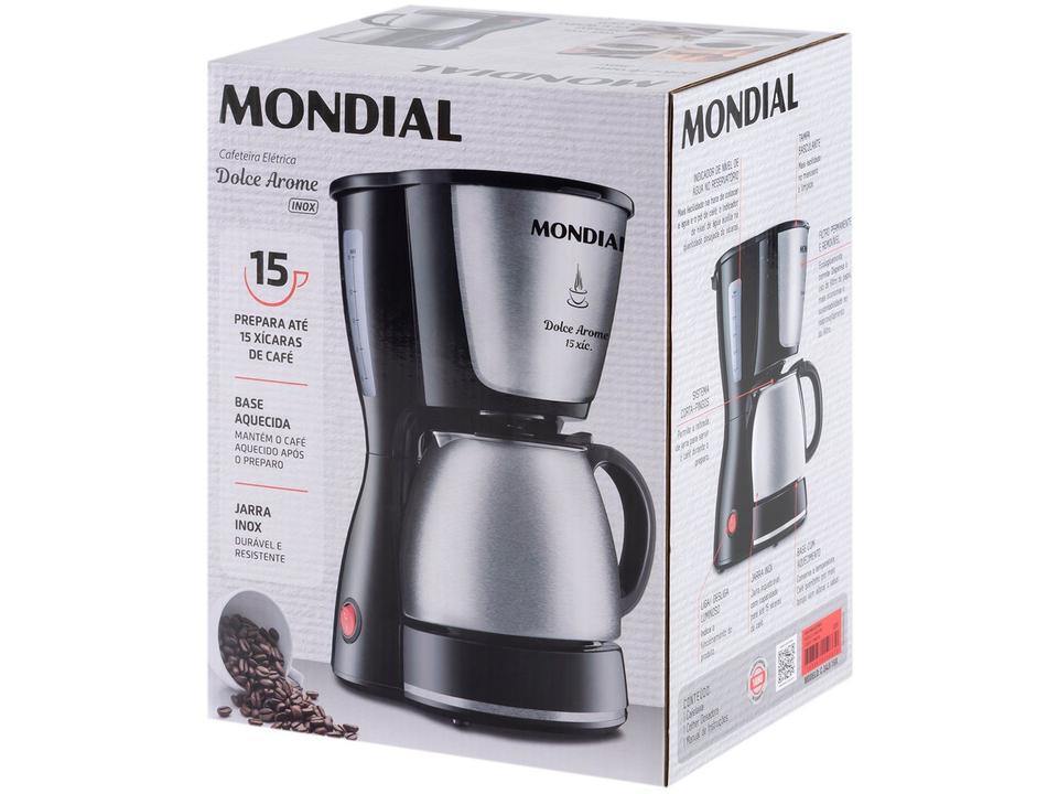 Cafeteira Elétrica Mondial Dolce Arome Jarra Inox - 15