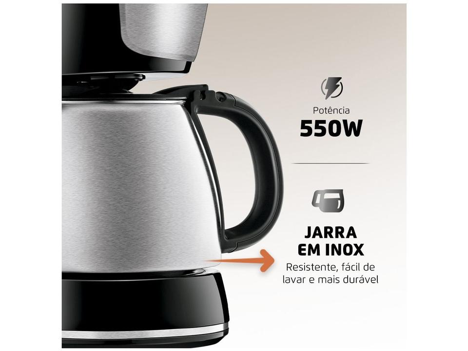 Cafeteira Elétrica Mondial Dolce Arome Jarra Inox - 5