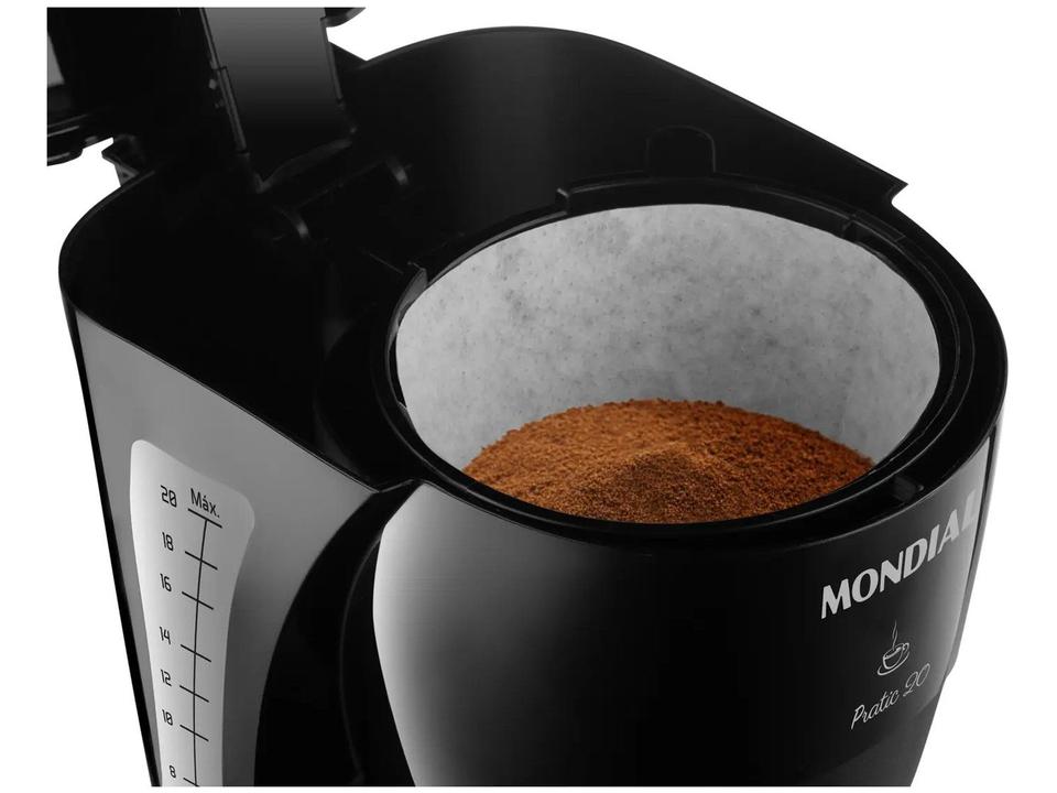 Cafeteira Elétrica Mondial Pratic 20 CN-01-20X 20 Cafés Preto - 10