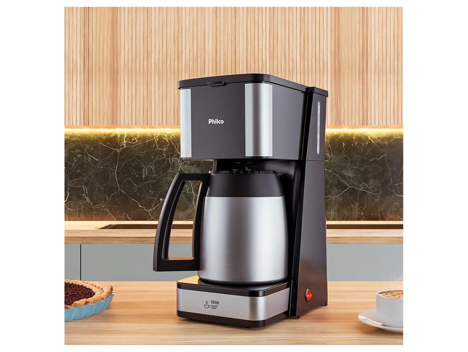 Cafeteira Elétrica Philco PCF40D Jarra Inox 40 Xícaras Preta 53901082 - 3