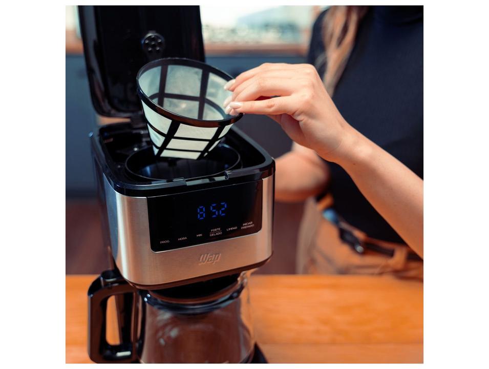 Cafeteira Elétrica Wap Aroma WCD1500 38 Xícaras Preto e Cinza FW010084 - 6