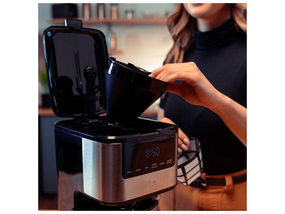 Cafeteira Elétrica Wap Aroma WCD1500 38 Xícaras Preto e Cinza FW010084 - 5
