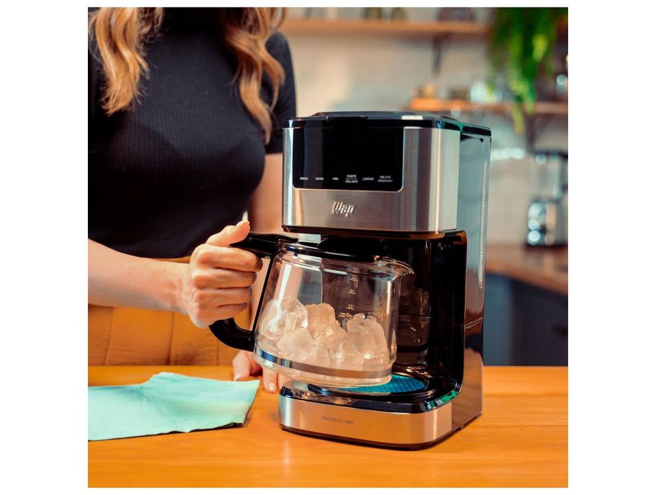 Cafeteira Elétrica Wap Aroma WCD1500 38 Xícaras Preto e Cinza FW010084 - 10