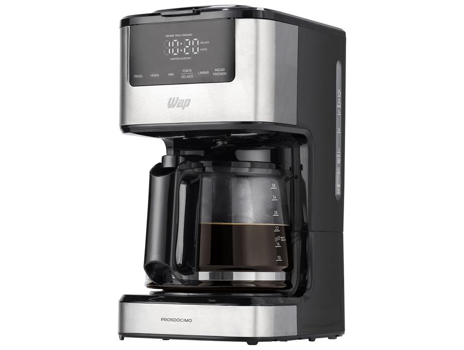 Cafeteira Elétrica Wap Aroma WCD1500 38 Xícaras Preto e Cinza FW010084 - 12