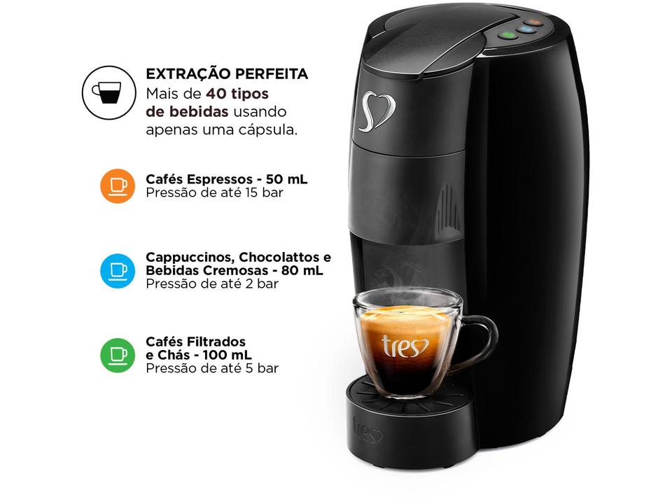 Cafeteira Espresso Tres Lov Vermelha - 110 V - 4