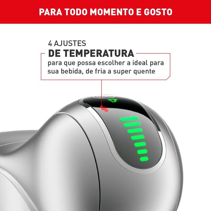 Cafeteira Espresso Arno Nescafé Dolce Gusto Genio S Touch 15 Bar Prata - 2