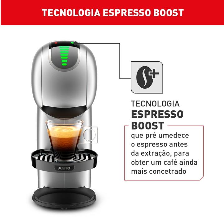 Cafeteira Espresso Arno Nescafé Dolce Gusto Genio S Touch 15 Bar Prata - 6