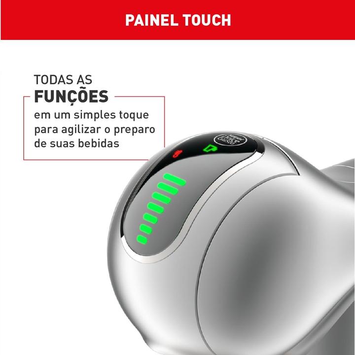 Cafeteira Espresso Arno Nescafé Dolce Gusto Genio S Touch 15 Bar Prata - 7