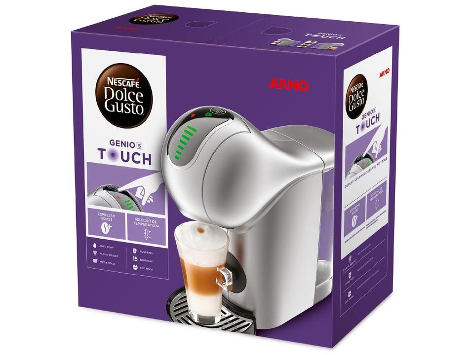 Cafeteira Espresso Arno Nescafé Dolce Gusto Genio S Touch 15 Bar Prata - 10