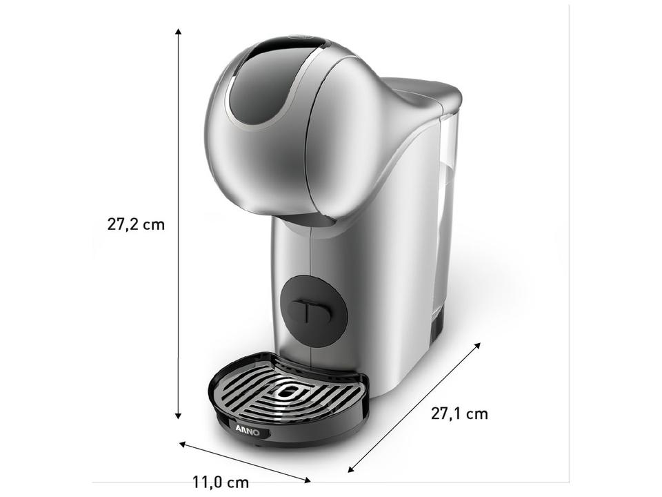 Cafeteira Espresso Arno Nescafé Dolce Gusto Genio S Touch 15 Bar Prata - 9