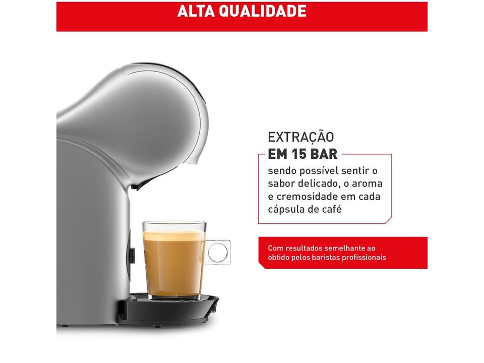 Cafeteira Espresso Arno Nescafé Dolce Gusto Genio S Touch 15 Bar Prata - 4