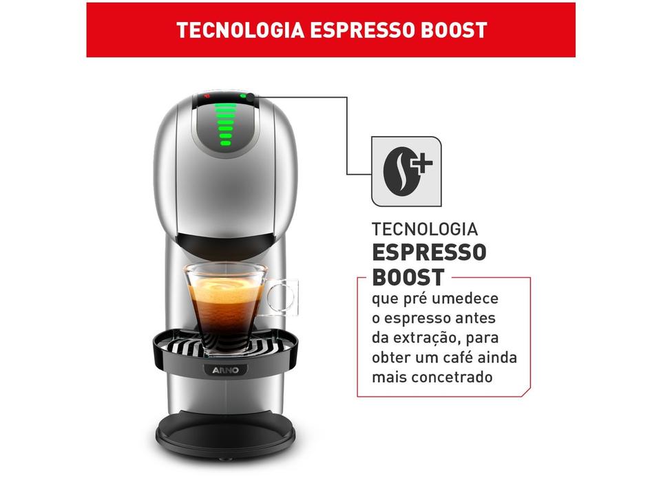Cafeteira Espresso Arno Nescafé Dolce Gusto Genio S Touch 15 Bar Prata - 6