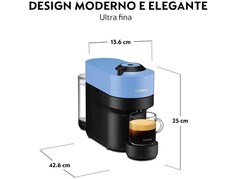 Cafeteira Espresso Nespresso Vertuo Pop Azul - 10